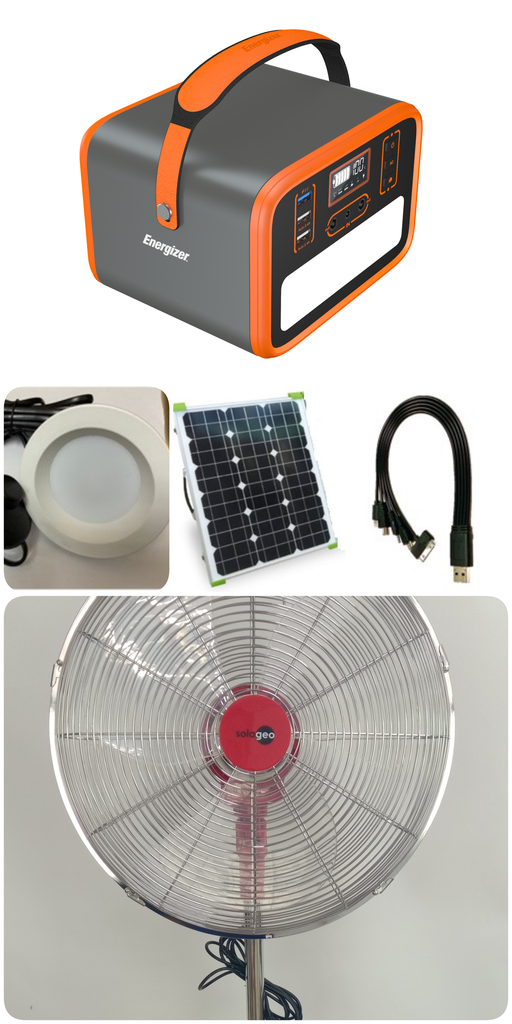 COOL IT PLUS  160W Solar Stand Fan Kit